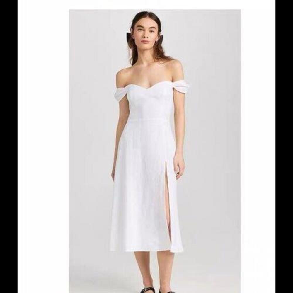 reformation dress white for wedding and graduation size 2